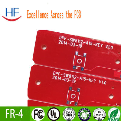 22F Półszklanowo-drukowane płyty PCB Czerwony atrament opalany